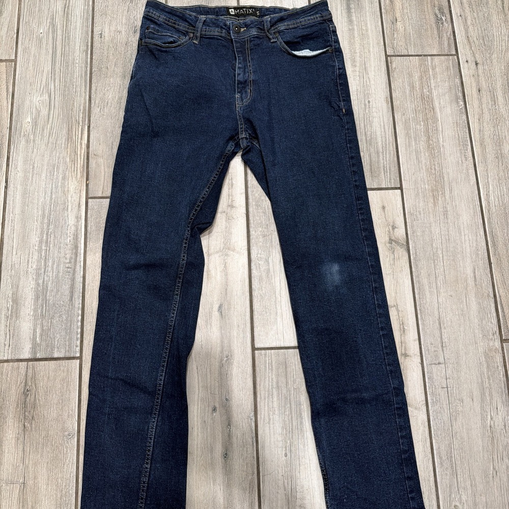 Matix Marc Miner Dark Blue Jeans Size 32×32 Men's Classic Straight Leg